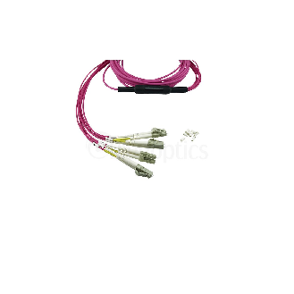 Dell EMC CBL-MPO12-4LC-OM4-20M compatible MPO-4xLC Multimode OM4 Jarretière Optique 20 mètre-Lire la description