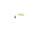 BlueOptics Simplex Jarretière Optique LC-UPC/LC-APC Singlemode 5 mètre