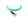 BlueOptics Duplex Jarretière Optique ST-ST Multimode OM3 10 mètre