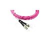 BlueOptics Duplex Jarretière Optique ST-ST Multimode OM4 2 mètre