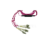 Dell 470-ABPE compatible MPO-4xLC Multimode OM4 Jarretière Optique 3 mètre