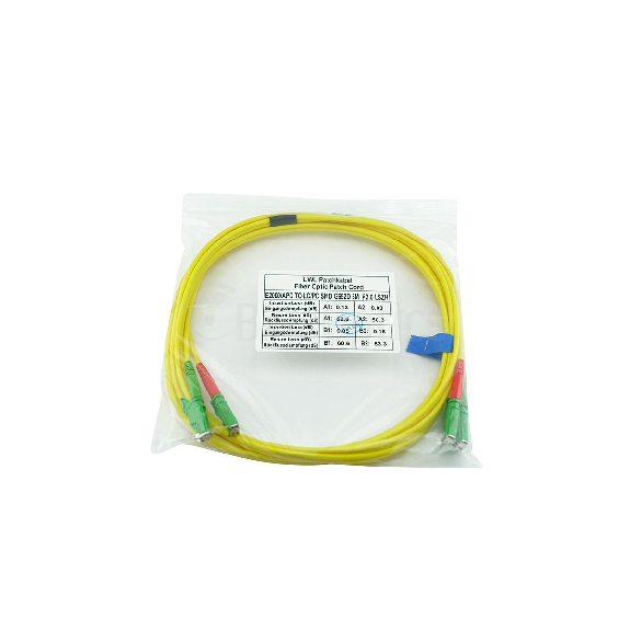 BlueOptics Duplex Jarretière Optique E2000-APC/E2000-APC Singlemode 2 mètre-Lire la description