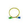 BlueOptics Duplex Jarretière Optique SC-UPC/SC-APC Singlemode 0.5 mètre