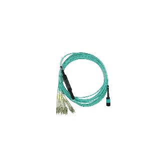 Lenovo 00FM412 compatible MPO-4xLC Multimode OM3 Jarretière Optique 1 mètre-Lire la description