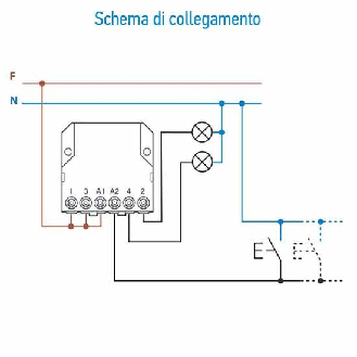 Relè interruttore ad impulsi elettromeccanico ad impulsi 230v 1 contatto NO  26018230-Leggi tutto
