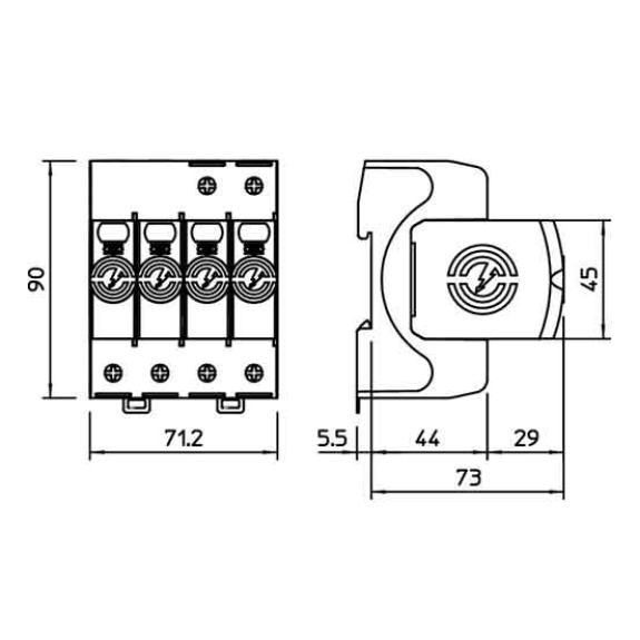 Bettermann 5095253 Scaricatore di sovratensioni surgecontroller 20 kA V20-3+NPE-280-Leggi tutto