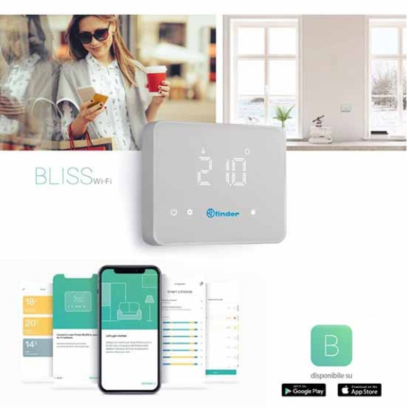 Cronotermostato connesso comandabile da App WiFi  BLISS  Tipo 1C.91  1C9190030W07-Leggi tutto