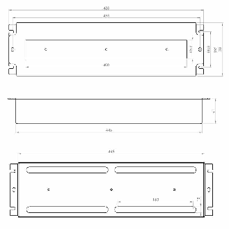 Pannello di distribuzione di tensione 3U per armadio Rack 19" Nero RAL9005 VDP19-3U-B-Leggi tutto