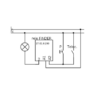 Relè interruttore ad impulsi unipolare 230v 10A  27018230-Leggi tutto