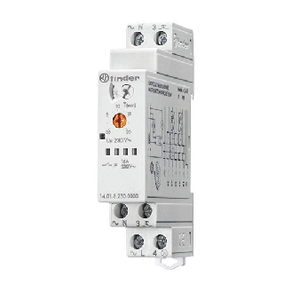 Temporizzatore luce scale 8 funzioni 16A con morsetti a vite montaggio barra DIN Tipo 14.01  140182300000-Leggi tutto