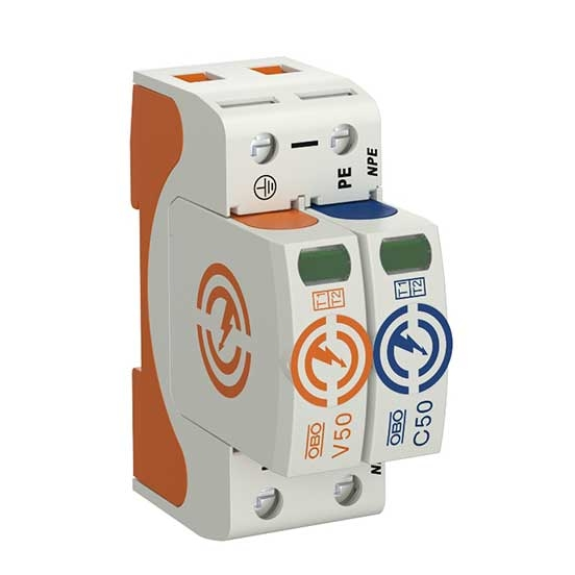 Bettermann 5093522 Scaricatore combinato per sistemi di alimentazione 1+2 V50-1+NPE-280-Leggi tutto