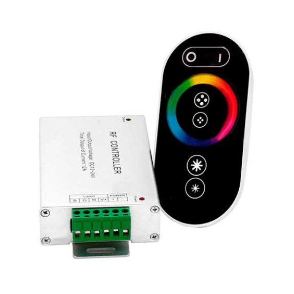 VT-2405 Controller RF per strip LED RGB con telecomando touch - SKU 3312-Leggi tutto