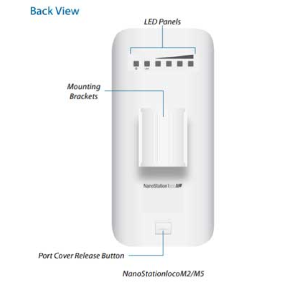 Punto di accesso Ubiquiti NanoStation LOCO-M5 5GHz 150+Mbps 2x2 MIMO-Leggi tutto