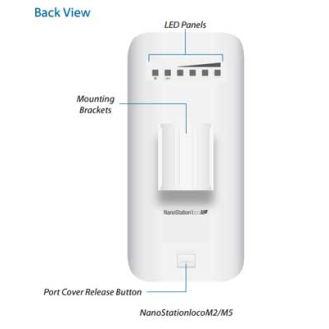 Punto di accesso Ubiquiti NanoStation LOCO-M5 5GHz 150+Mbps 2x2 MIMO-Beschreibung lesen