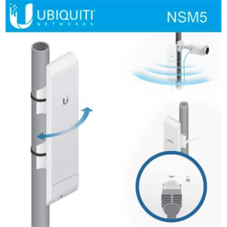 Punto di accesso Ubiquiti NSM5 Nano Station MIMO 5GHz +150Mbpx-Leggi tutto