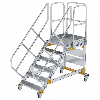 Plattformtreppe fahrbar 45° Stufenbreite 800mm 6 Stufen