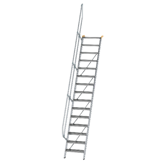 Treppe 60° inkl. Handlauf, 600mm Stufenbreite, 15 Stufen Treppe 60° inkl. Handlauf, 600mm Stufenbreite, 15 Stufen-Beschreibung lesen