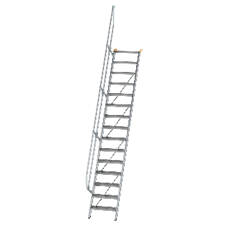 Treppe 60° inkl. Handlauf, 600mm Stufenbreite, 15 Stufen-Beschreibung lesen