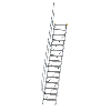 Treppe 60° inkl. Handlauf, 600mm Stufenbreite, 15 Stufen Treppe 60° inkl. Handlauf, 600mm Stufenbreite, 15 Stufen