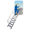 Treppe 60° inkl. Handlauf, 600mm Stufenbreite, 15 Stufen