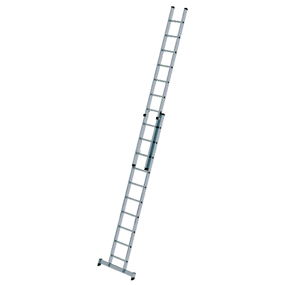 Schiebeleiter mit Traverse 2x10 Sprossen Schiebeleiter mit Traverse 2x10 Sprossen-Beschreibung lesen