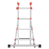 Hailo Multifunktions Teleskopleiter M80 4x4 Sprossen Hailo Multifunktions Teleskopleiter M80 4x4 Sprossen