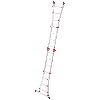Hailo Multifunktions Teleskopleiter M80 4x4 Sprossen Hailo Multifunktions Teleskopleiter M80 4x4 Sprossen
