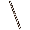 Euroline Premium Kaminkehrerleiter 14 Sprossen RAL8014 Braun