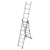 Krause Corda Mehrzweckleiter mit Treppenfunktion 3x7 Sprossen