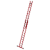 Vollkunststoff Seilzugleiter mit Traverse 2x12 Sprossen