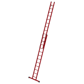 Vollkunststoff Seilzugleiter mit Traverse 2x12 Sprossen-Beschreibung lesen