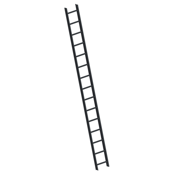 Layher 1051 Dachleiter anthrazitgrau 15 Sprossen-Beschreibung lesen