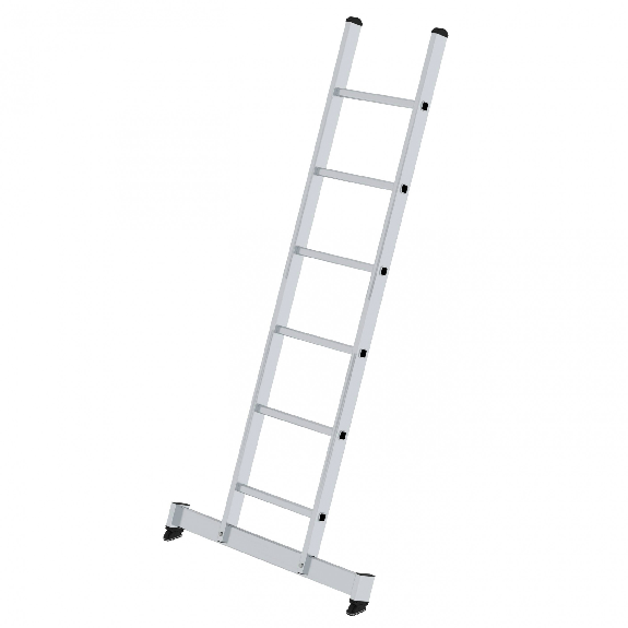 Anlegeleiter aus Aluminium mit nivello-Traverse-Beschreibung lesen
