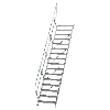 Treppe 45° inkl. Handlauf, 800mm Stufenbreite, 16 Stufen