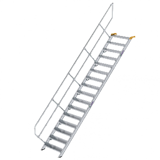 Treppe 45° inkl. Handlauf, 800mm Stufenbreite, 16 Stufen-Beschreibung lesen