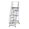 Plattformtreppe fahrbar 60° Stufenbreite 1000mm 12 Stufen