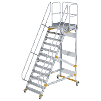 Plattformtreppe fahrbar 60° Stufenbreite 1000mm 12 Stufen-Beschreibung lesen
