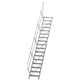 Treppe 45° inkl. Handlauf, 600mm Stufenbreite, 17 Stufen-Beschreibung lesen
