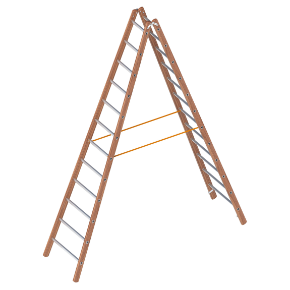 1028 Verbundstehleiter 2x12 Sprossen 1028 Verbundstehleiter 2x12 Sprossen-Beschreibung lesen