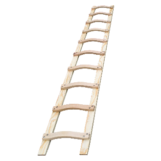 Iller Holz-Dachleiter 18 Sprossen-Beschreibung lesen
