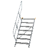 Treppe 45° inkl. Handlauf, 800mm Stufenbreite, 7 Stufen Treppe 45° inkl. Handlauf, 800mm Stufenbreite, 7 Stufen