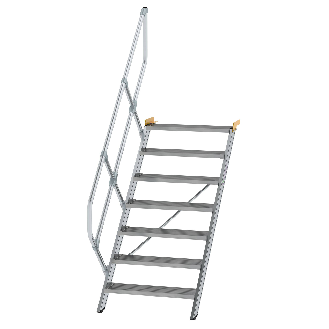 Treppe 45° inkl. Handlauf, 800mm Stufenbreite, 7 Stufen-Beschreibung lesen