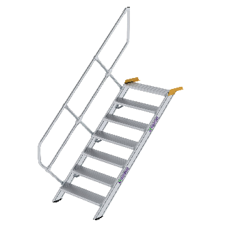 Treppe 45° inkl. Handlauf, 800mm Stufenbreite, 7 Stufen-Beschreibung lesen