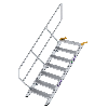 Treppe 45° inkl. Handlauf, 800mm Stufenbreite, 7 Stufen Treppe 45° inkl. Handlauf, 800mm Stufenbreite, 7 Stufen
