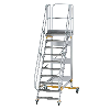 Plattformtreppe fahrbar 60° Stufenbreite 800mm 10 Stufen
