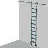 Regalleiter fahrbar Comfortstep Trec LH 9 Stufen
