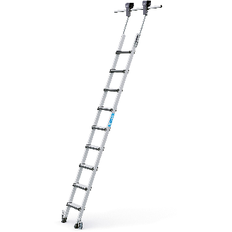 Regalleiter fahrbar Comfortstep Trec LH 9 Stufen-Beschreibung lesen