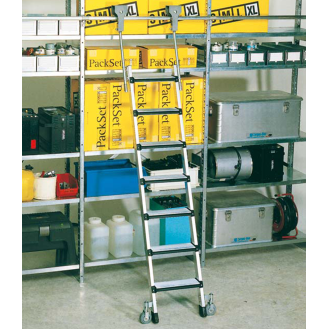 Regalleiter fahrbar Comfortstep Trec LH 9 Stufen-Beschreibung lesen