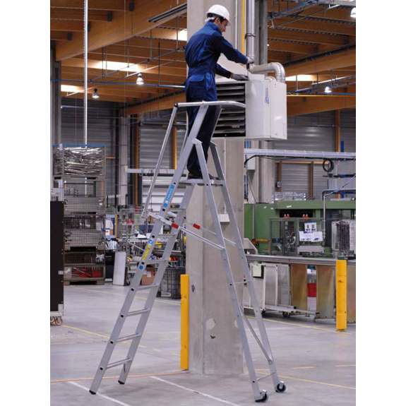 Stufenleiter ZAP Safemaster S mit großer Plattform 9 Stufen Stufenleiter ZAP Safemaster S mit großer Plattform 9 Stufen-Beschreibung lesen