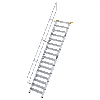 Treppe 60° inkl. Handlauf, 1000mm Stufenbreite, 16 Stufen